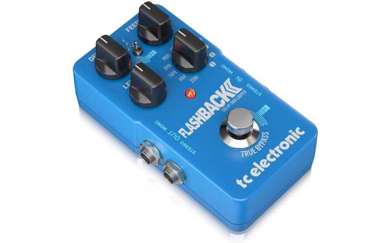 TC ELECTRONIC FLASHBACK 2 DELAY - гитарная педаль Delay с  MASH футсвитчем, эффектом Crystal Delay