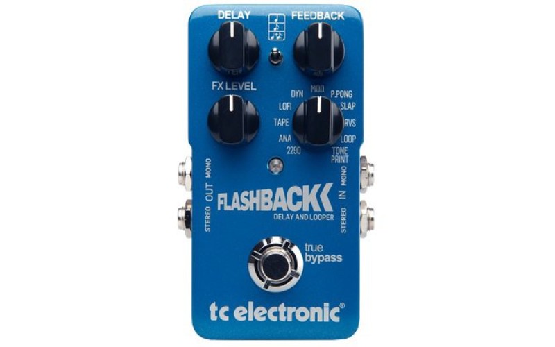 TC ELECTRONIC FLASHBACK 2 DELAY - гитарная педаль Delay с  MASH футсвитчем, эффектом Crystal Delay