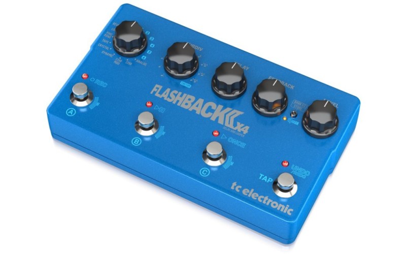 TC ELECTRONIC FLASHBACK 2 X4 DELAY - гитарная педаль эффекта задержки,с функцией TonePrint и лупером