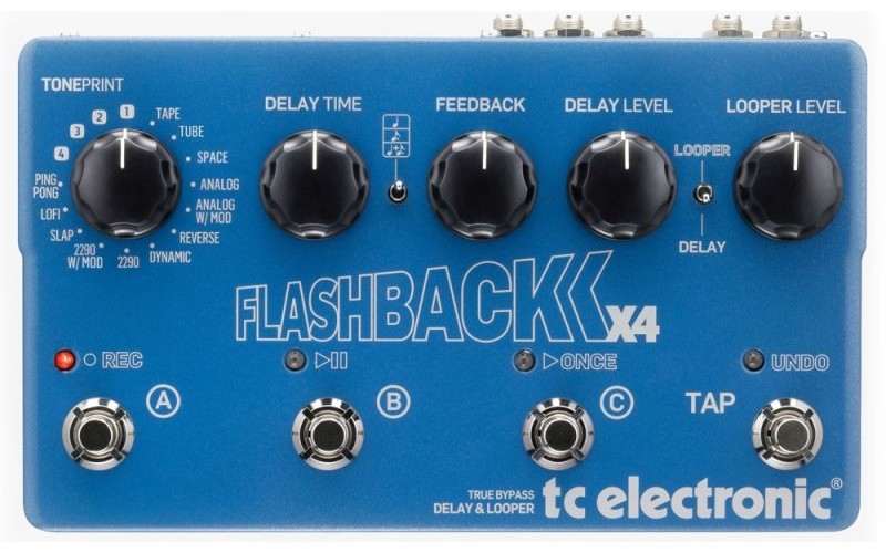 TC ELECTRONIC FLASHBACK X4 DELAY & LOOPER TonePrint педаль эффекта задержки и лупер