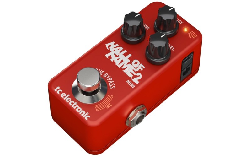 TC ELECTRONIC HALL OF FAME 2 MINI REVERB - педаль реверберации с переключателем MASH + SHIMMER эфф.