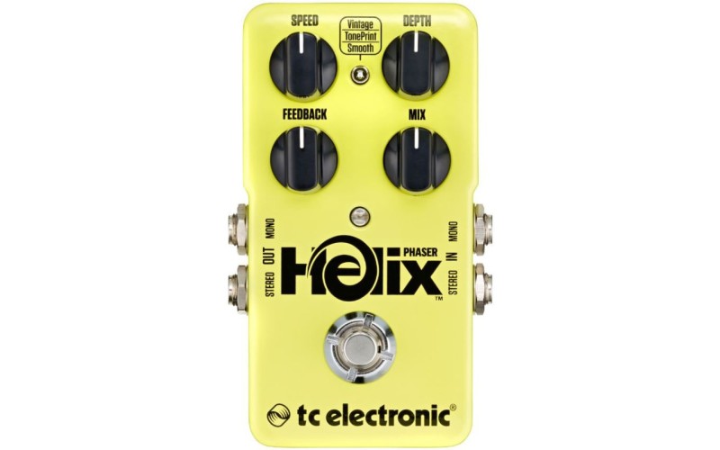 TC ELECTRONIC HELIX PHASER гитарная педаль, фазер, холодный байпасс (True bypass), технология TonePr
