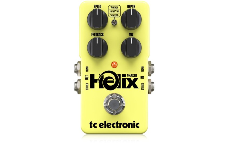 TC ELECTRONIC HELIX PHASER гитарная педаль, фазер, холодный байпасс (True bypass), технология TonePr