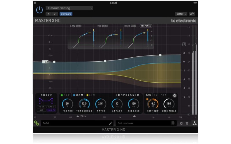 TC ELECTRONIC MASTER X HD-DT - мультибенд компрессор/лимитер/экспандер в виде плагина с USB-контролл