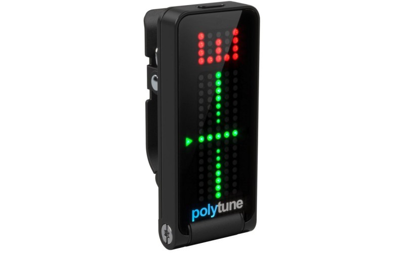 TC Electronic PolyTune Clip Black полифонический тюнер-прищепка, цвет черный