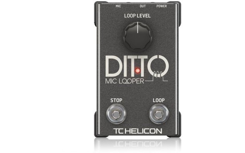 TC HELICON DITTO MIC LOOPER напольная вокальная педаль эффектов: лупер