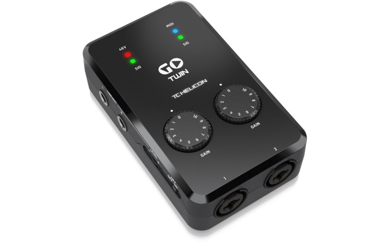 TC HELICON GO TWIN - интерфейс высокого разрешения для мобильных устройств, 2-х канальный Аудио/MIDI