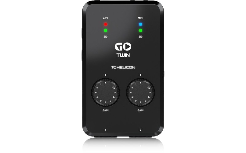 TC HELICON GO TWIN - интерфейс высокого разрешения для мобильных устройств, 2-х канальный Аудио/MIDI