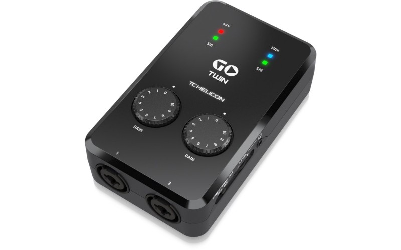 TC HELICON GO TWIN - интерфейс высокого разрешения для мобильных устройств, 2-х канальный Аудио/MIDI