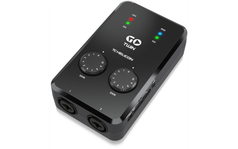 TC HELICON GO TWIN - интерфейс высокого разрешения для мобильных устройств, 2-х канальный Аудио/MIDI