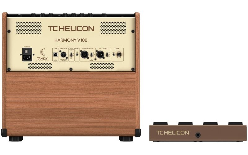 TC HELICON HARMONY V100 - 2-х канальный комбоусилитель для акустической гитары/вокала, 100 Вт