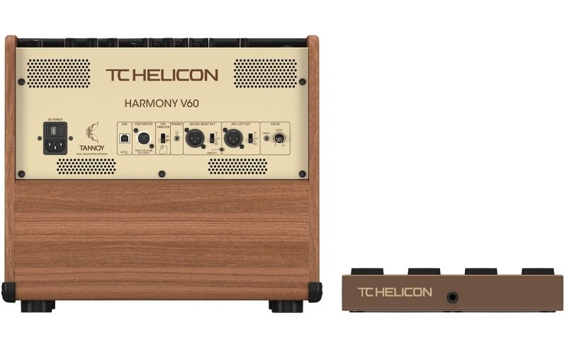 TC HELICON HARMONY V60 - 2-х канальный комбоусилитель для акустической гитары/вокала, 60 Вт