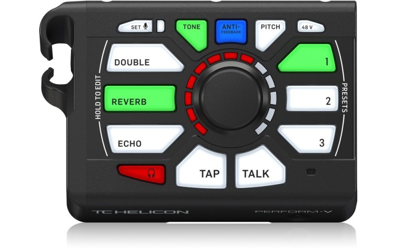 TC HELICON PERFORM-V - процессор эффектов для вокала, установка на микроф.стойку