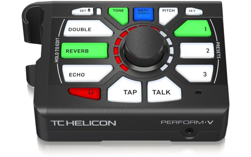 TC HELICON PERFORM-V - процессор эффектов для вокала, установка на микроф.стойку