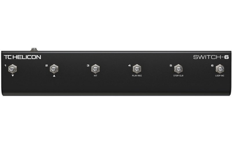 TC HELICON SWITCH-6 - Футсвитч с 6 переключателями для вокальных/гитарных процессоров TC HELICON