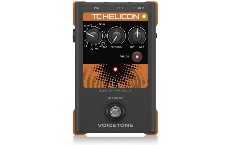 TC HELICON VOICETONE E1 - вокальная педаль эффектов эхо и задержки