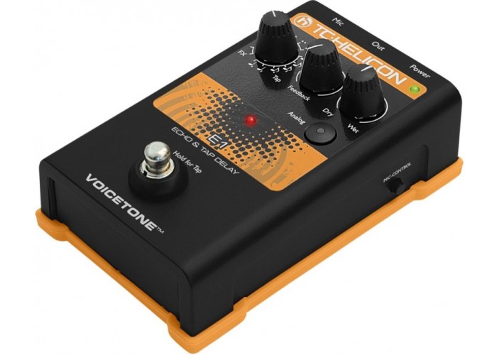 TC HELICON VoiceTone E1 вокальная педаль эффектов эхо и задержки