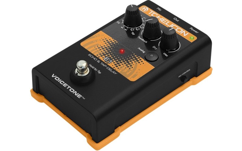 TC HELICON VoiceTone E1 вокальная педаль эффектов эхо и задержки