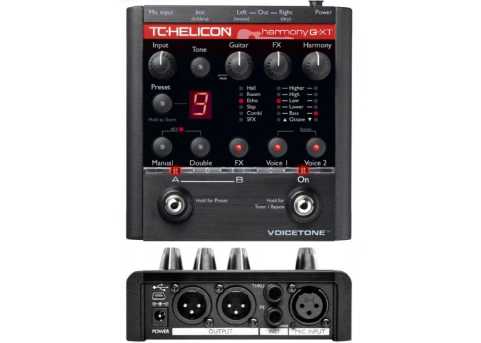 TC HELICON VoiceTone Harmony-G XT вокальная педаль эффекта интелектуальной гармонизации