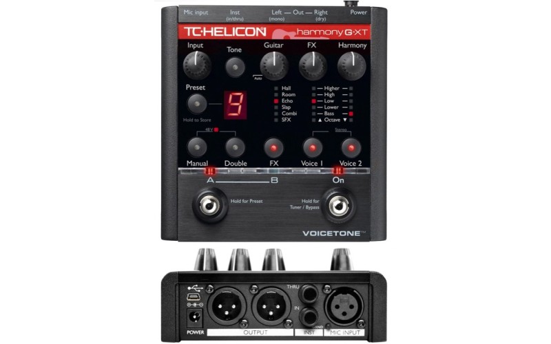 TC HELICON VoiceTone Harmony-G XT вокальная педаль эффекта интелектуальной гармонизации
