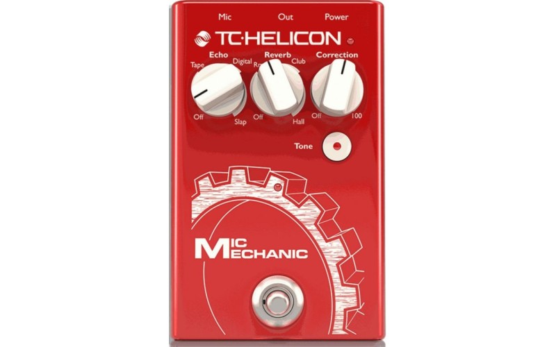TC HELICON VOICETONE MIC MECHANIC II напольная вокальная педаль эффектов: питч-корректор, дилей, рев