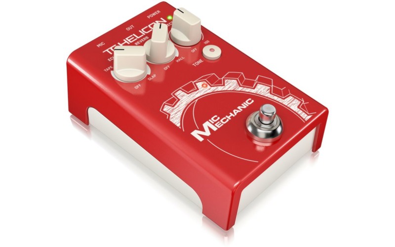 TC HELICON VOICETONE MIC MECHANIC II напольная вокальная педаль эффектов: питч-корректор, дилей, рев