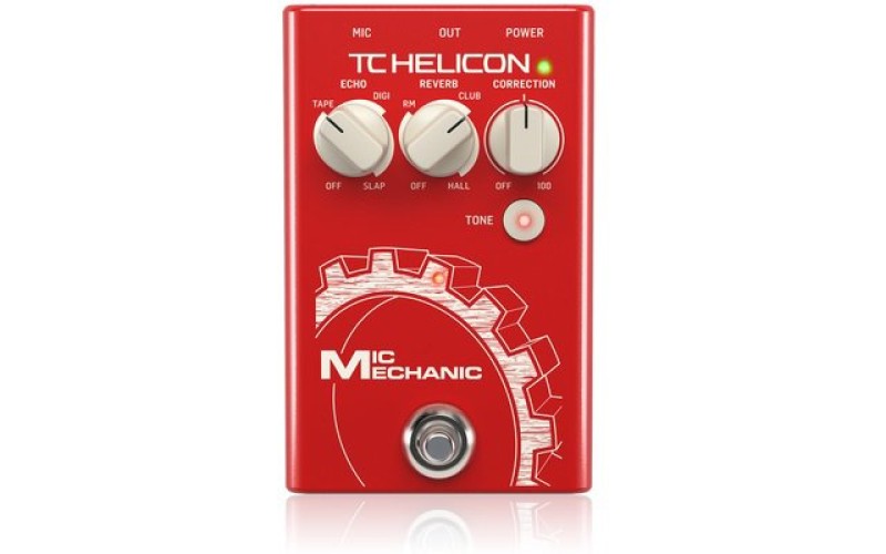 TC HELICON VOICETONE MIC MECHANIC II напольная вокальная педаль эффектов: питч-корректор, дилей, рев