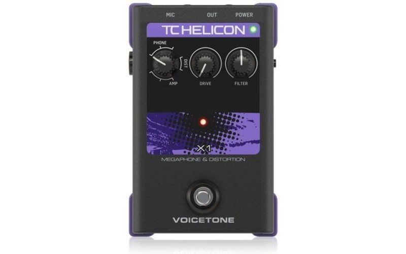 TC HELICON VoiceTone X1 вокальная педаль эффекта искажения и фильтрации