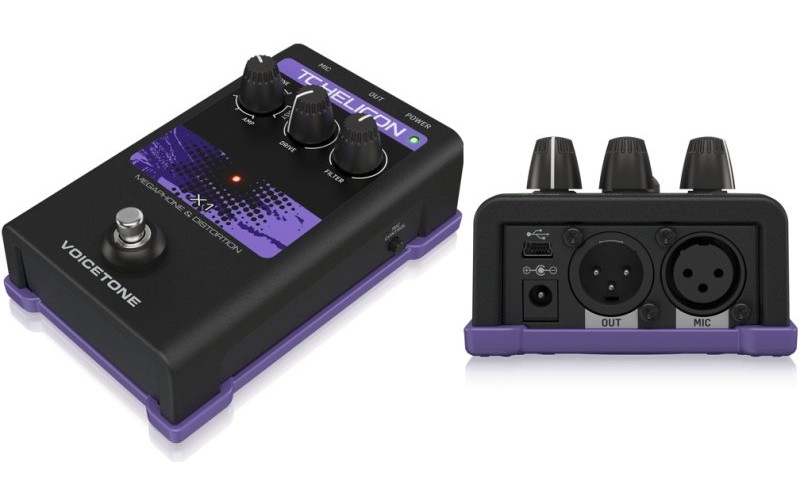 TC HELICON VoiceTone X1 вокальная педаль эффекта искажения и фильтрации