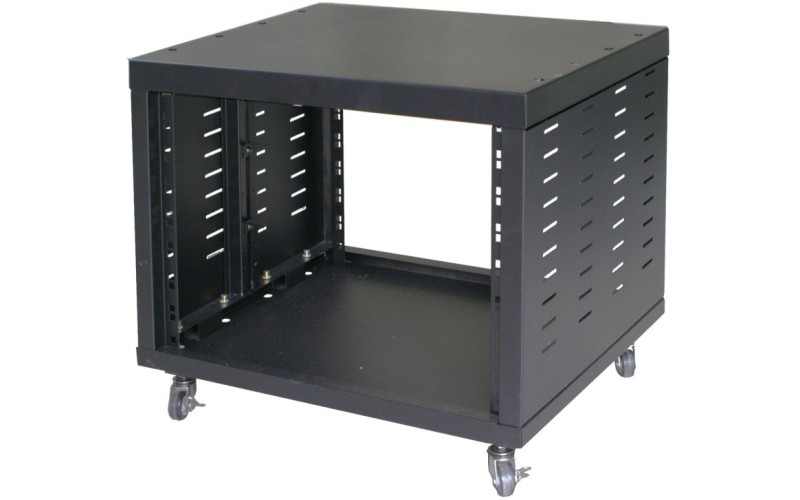 TEMPO RK8W - рэк-шкаф, 8 мест, колеса, цвет черный.