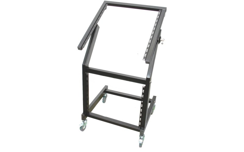 TEMPO RS300 - напольная рэк/стойка, высота 12U + 8U, колеса, поворотная рама
