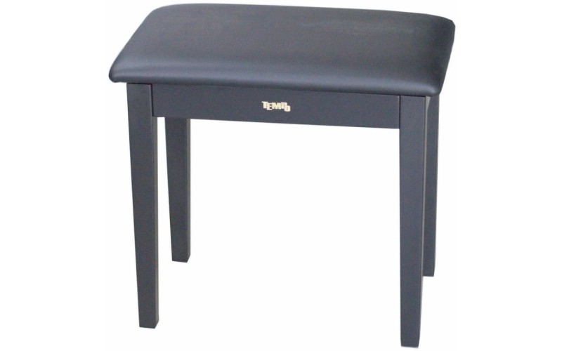 Tempo Turris127/MB - банкетка деревянная, кожзам, цвет: чёрный матовый, нотное отделение
