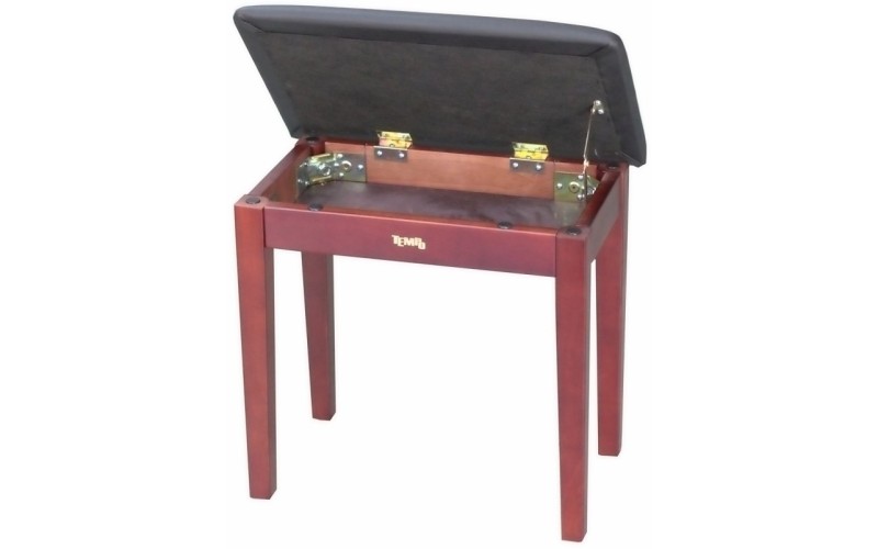 Tempo Turris127/MM - банкетка деревянная, кожзам, цвет: mahogany матовый (красное дерево)