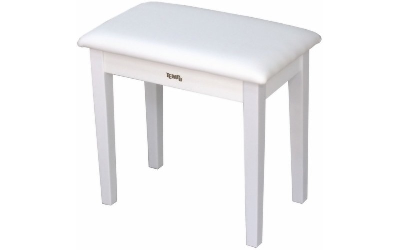 Tempo Turris127/MW - банкетка деревянная, кожзам, цвет: белый матовый, нотное отделение