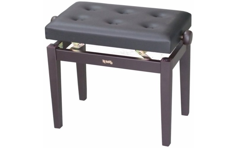 Tempo Turris151/MR - банкетка деревянная с регулировкой высоты, кожзам, пуговицы, цвет: rosewood