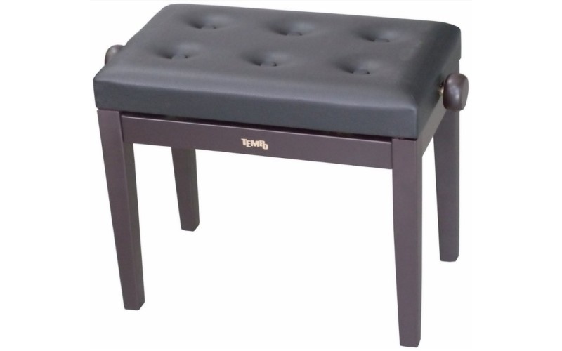 Tempo Turris151/MR - банкетка деревянная с регулировкой высоты, кожзам, пуговицы, цвет: rosewood