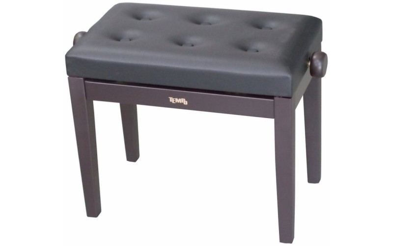 Tempo Turris151/MR - банкетка деревянная с регулировкой высоты, кожзам, пуговицы, цвет: rosewood