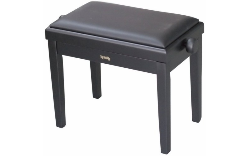 Tempo Turris153/MB - банкетка деревянная с регулировкой высоты, кожзам, цвет: чёрный