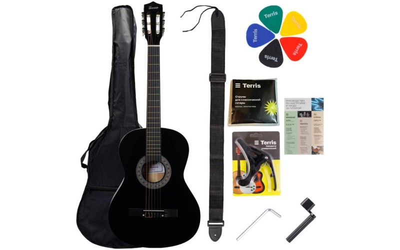 TERRIS TC-BK Starter Pack - Гитара классическая