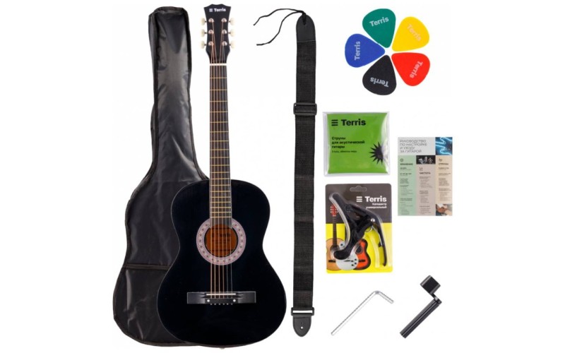 TERRIS TF-BK Starter Pack - Гитара акустическая в наборе