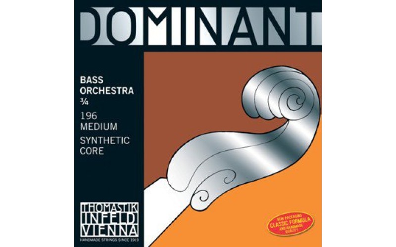 Thomastik 196 Dominant Orchestra Комплект струн для контрабаса размером 3/4, оркестровые