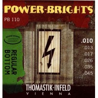 Thomastik PB110 Power-Brights Regular Bottom Комплект струн для электрогитары, 10-45