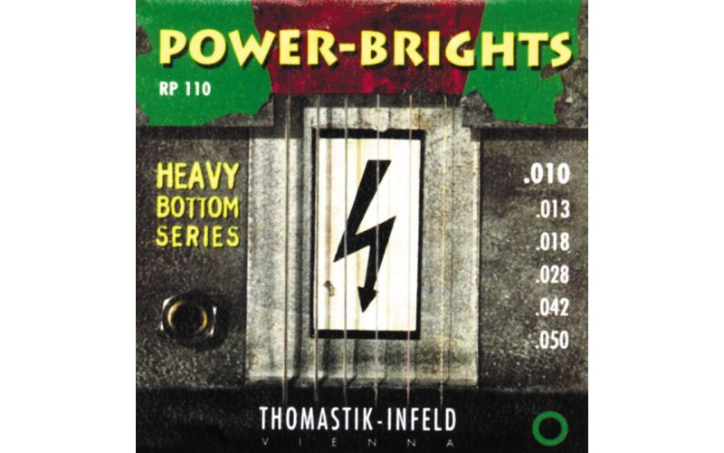 Thomastik RP110 Power-Brights Heavy Bottom Комплект струн для электрогитары, 10-50