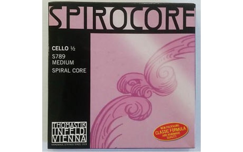 Thomastik S789 Spirocore Комплект струн для виолончели размером 1/2, среднее натяжение