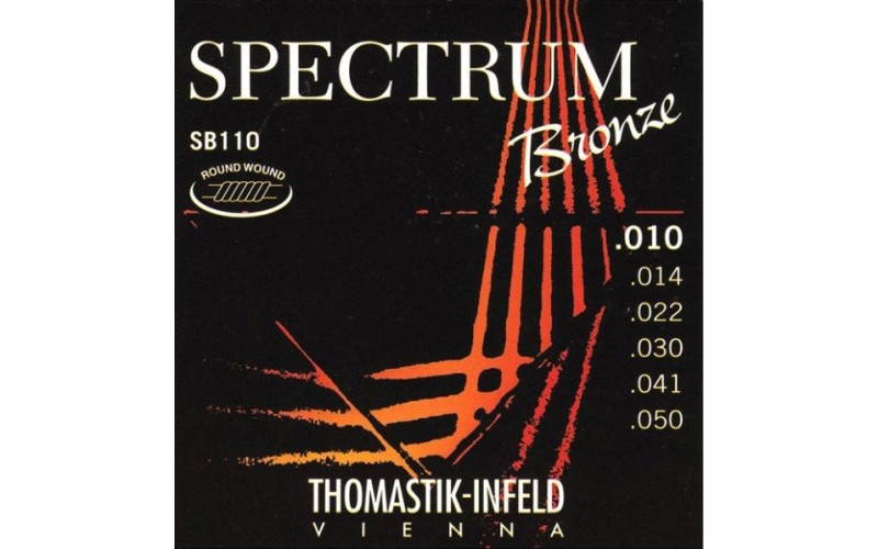 Thomastik SB110 Spectrum Bronze Комплект струн для акустической гитары, сталь / бронза, 010-050