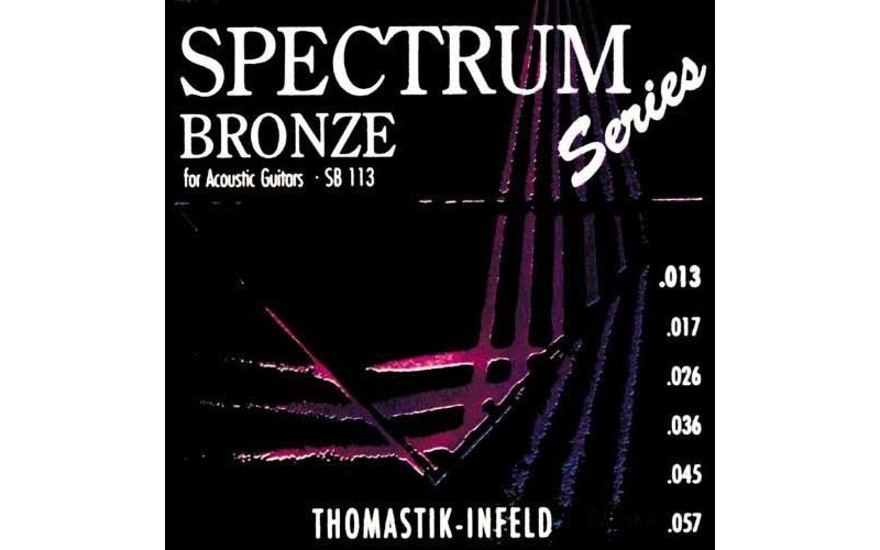 Thomastik SB113 Spectrum Bronze Комплект струн для акустической гитары, сталь/бронза, 013-057