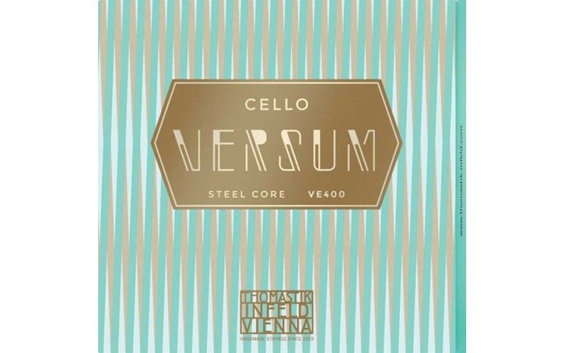 Thomastik VE400 Versum Комплект струн для виолончели размером 4/4, среднее натяжение