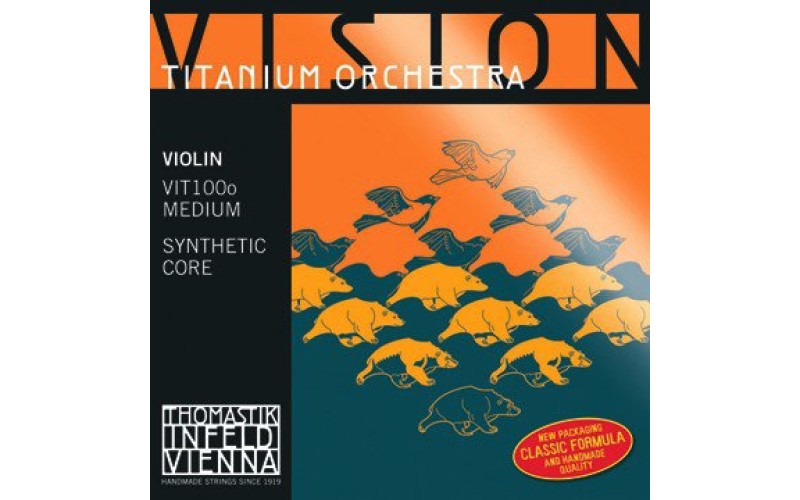 Thomastik VIT100o Vision Titanium Orchestra Комплект струн для скрипки, среднее натяжение
