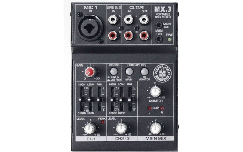 TOPP PRO MX.3 - компактный микшер