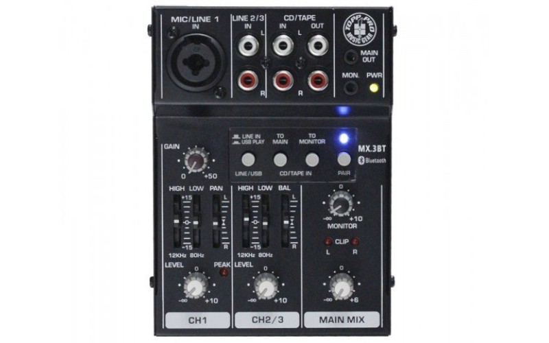 TOPP PRO MX.3BT Микшерный пульт